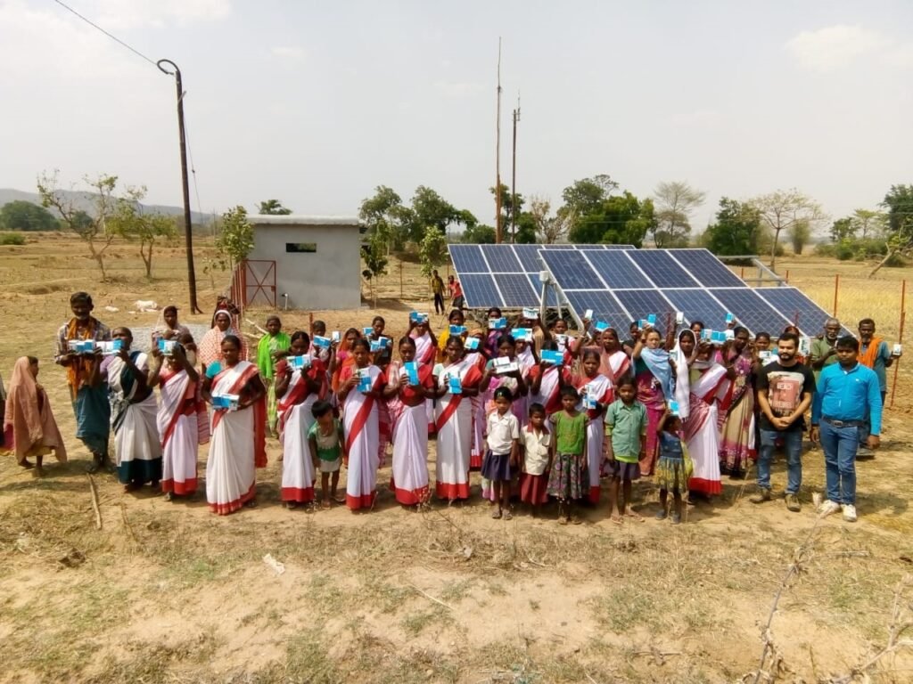 indian village lighten by solar power
solar sense  technologies